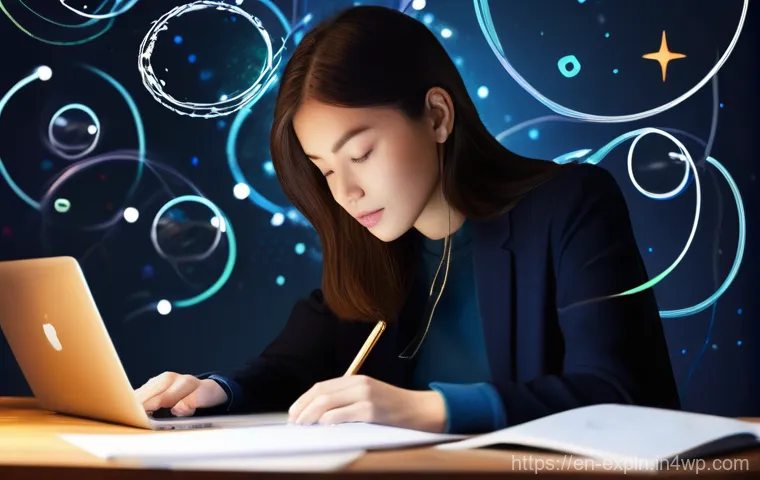 유추의 원리를 통한 창의적 사고 개발 - Image Prompt 1: The "Aha!" Moment of Connection**